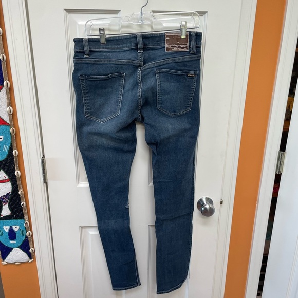 Volcom Men's Dark Blue Skinny Jeans - Picture 2 of 6